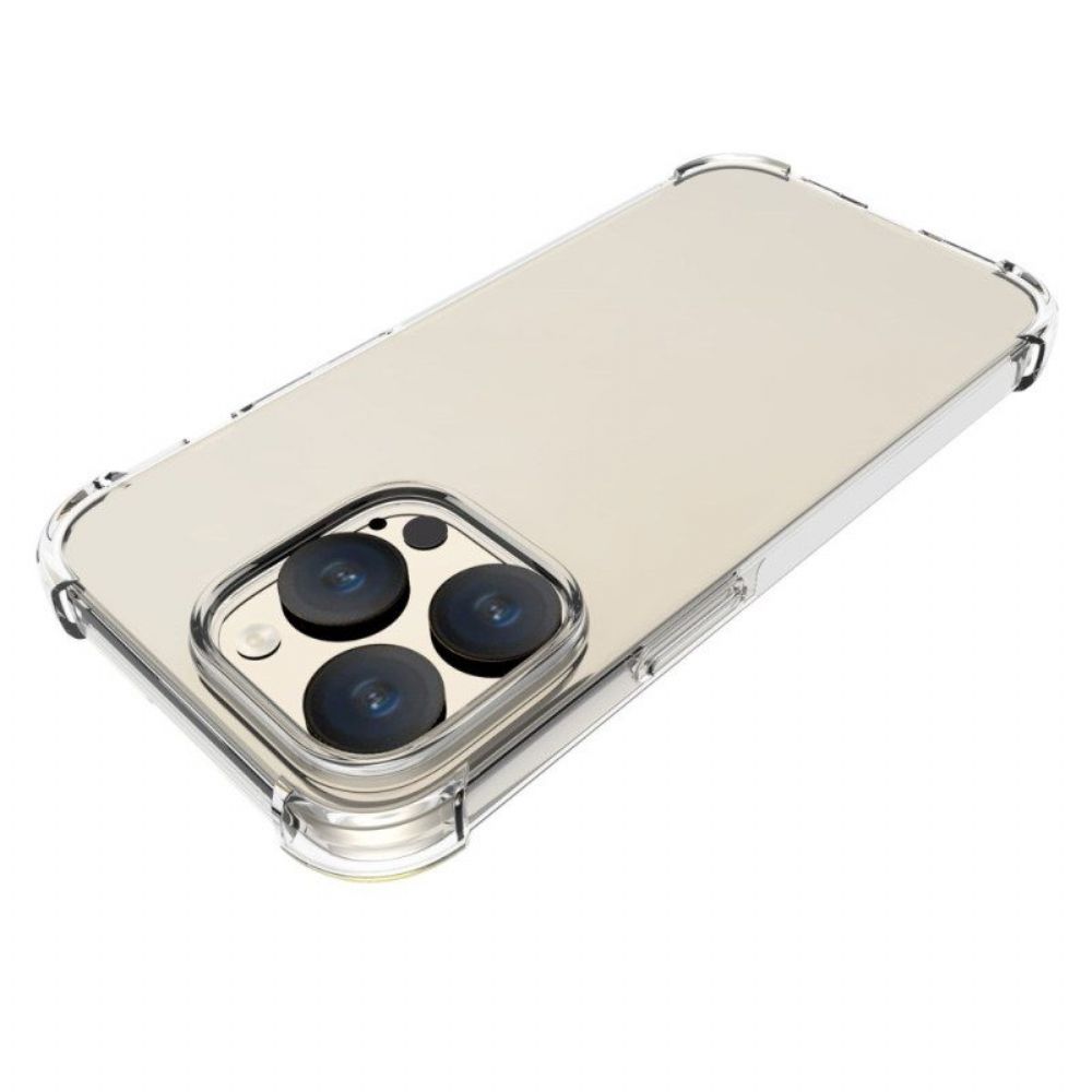 Hoesje voor iPhone 15 Pro Transparant Met Versterkte Hoeken