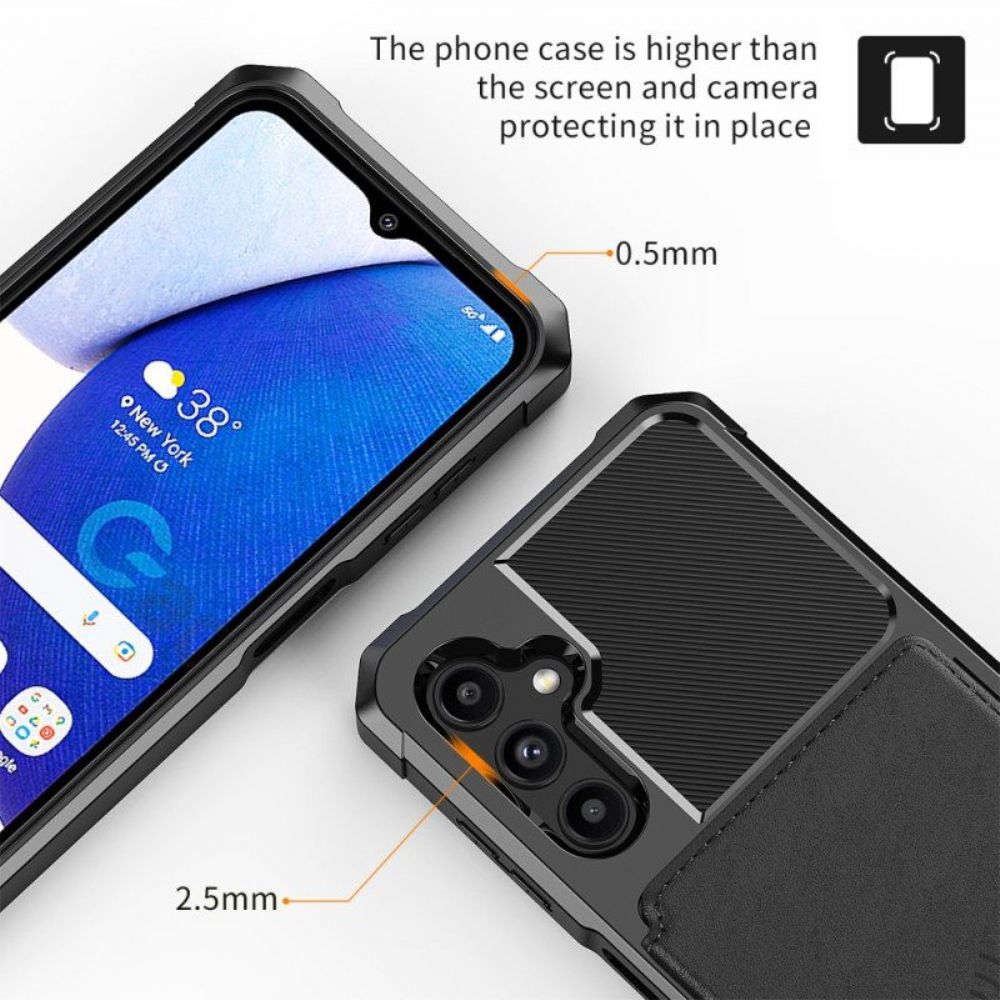 Hoesje voor Samsung Galaxy A14 / A14 5G Kaarthouder Standaard