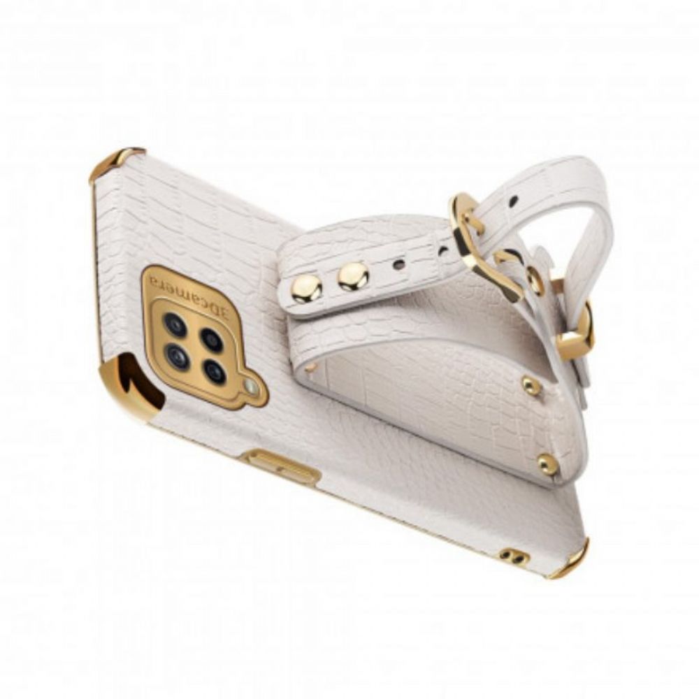Hoesje voor Samsung Galaxy M12 / A12 Croco Band