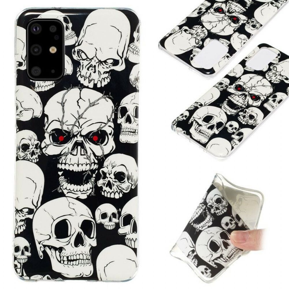 Hoesje voor Samsung Galaxy S20 Plus / S20 Plus 5G Fluorescerende Schedels
