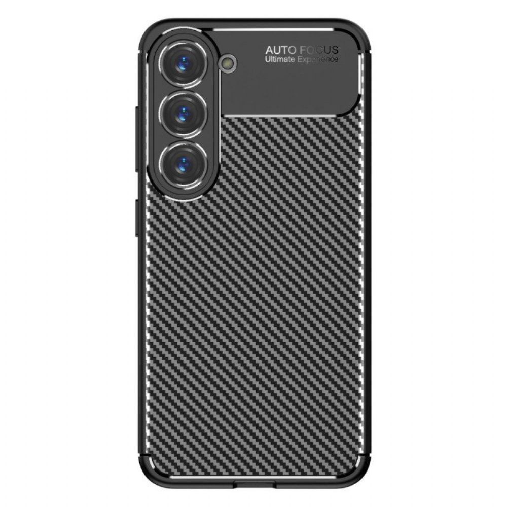 Hoesje voor Samsung Galaxy S23 Plus 5G Flexibele Koolstofvezel