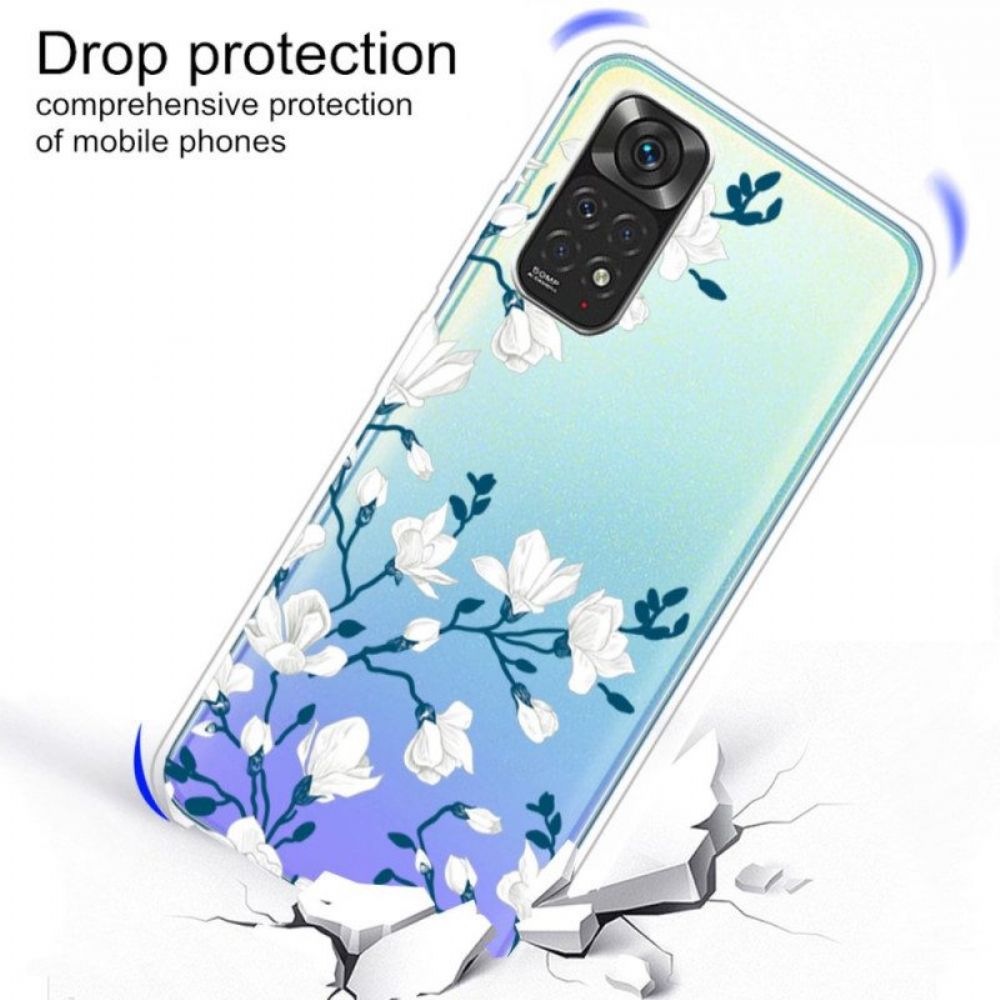 Hoesje voor Xiaomi Redmi Note 11 Pro / 11 Pro 5G Witte Bloemen
