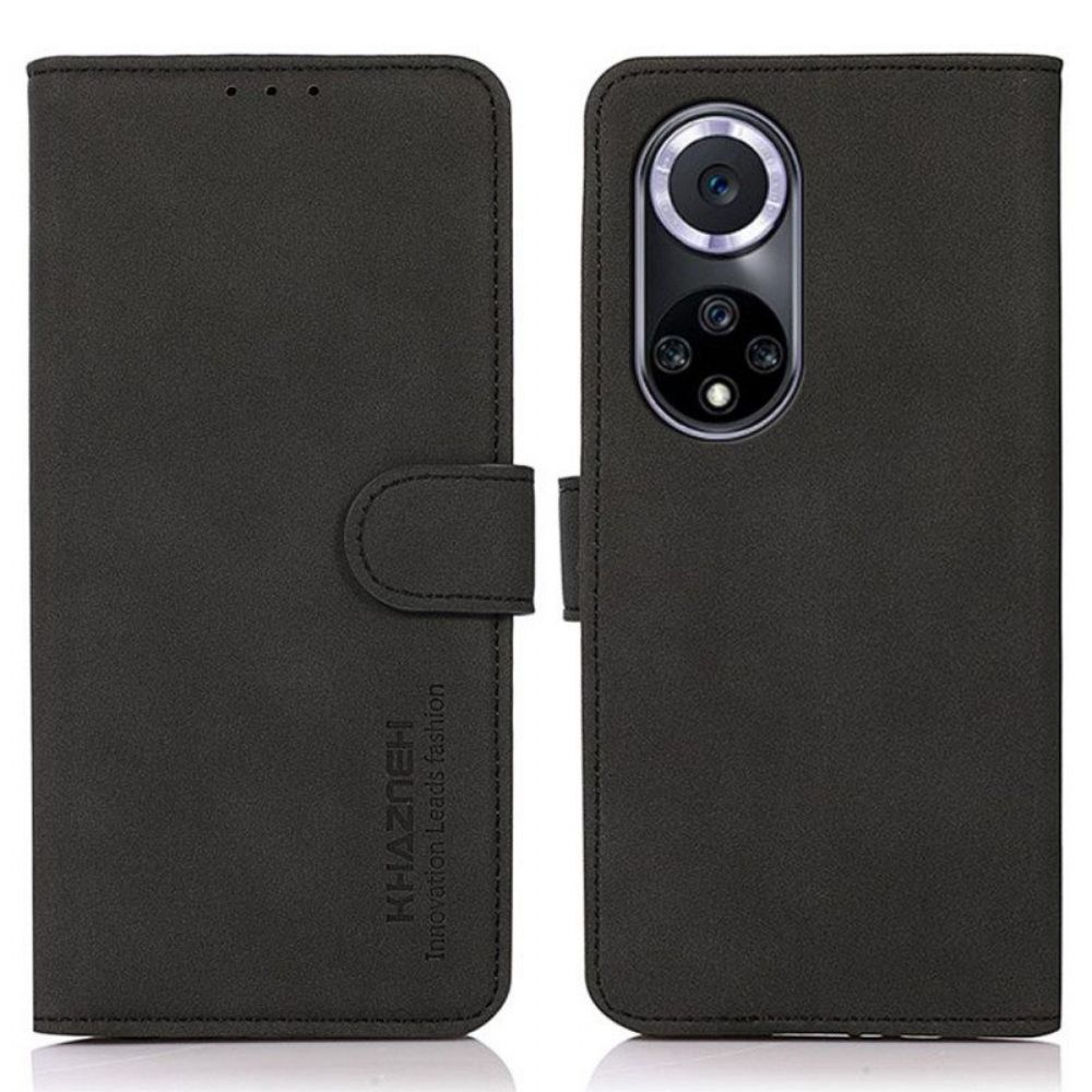 Leren Hoesje voor Honor 50 Khazneh Modieus Leereffect