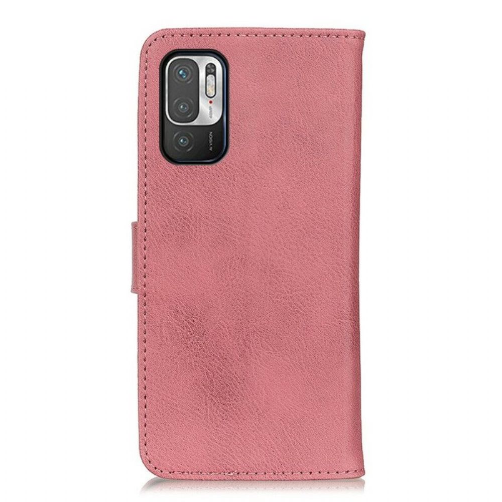 Leren Hoesje voor Poco M3 Pro 5G Khazneh Retro Split Kunstleer