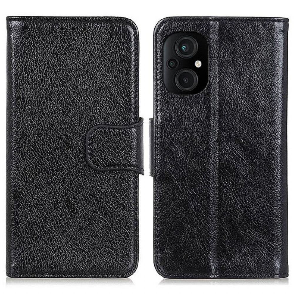Leren Hoesje voor Poco M4 5G Splitnappaleer