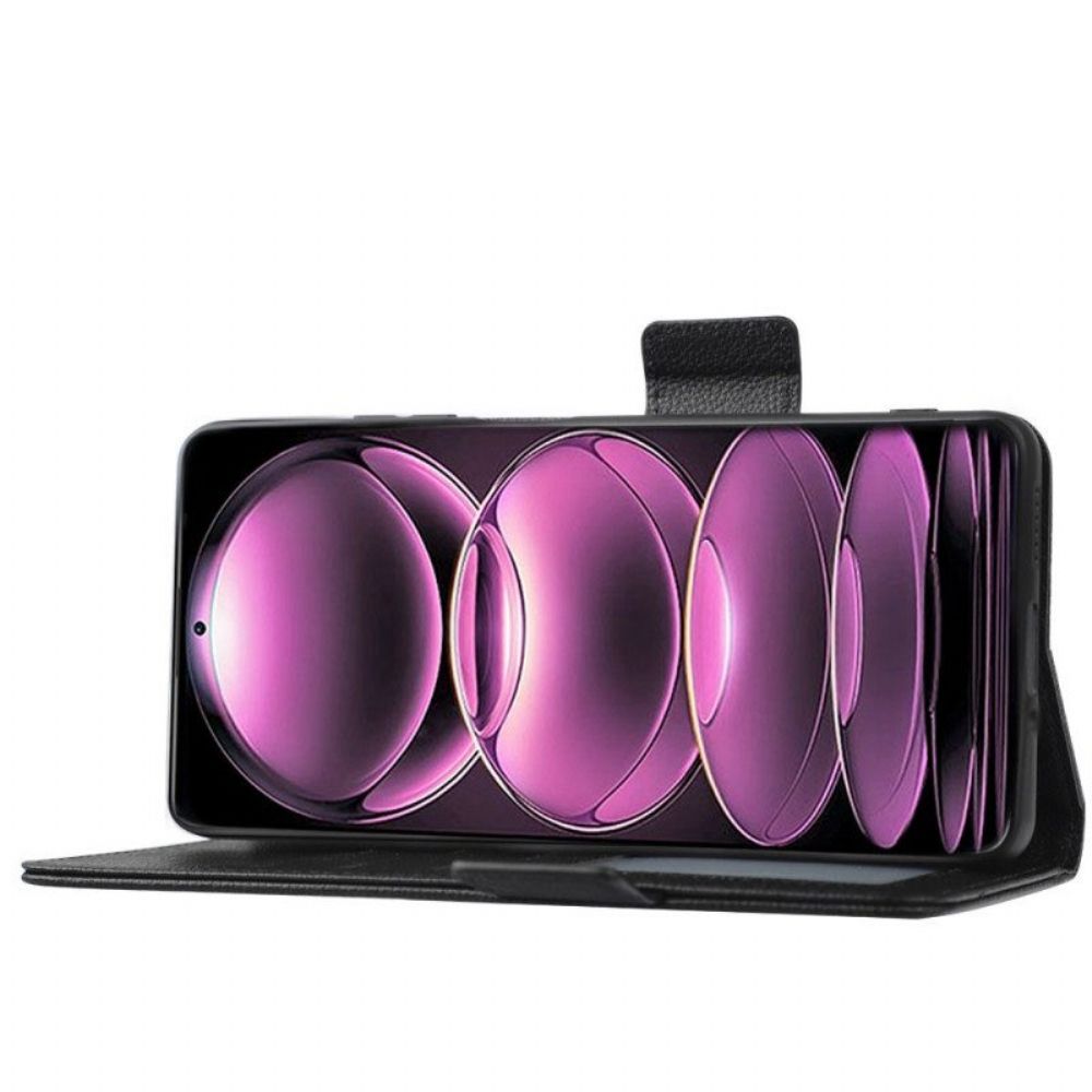 Leren Hoesje voor Poco X5 Pro 5G Met Ketting Dunne Bandjes