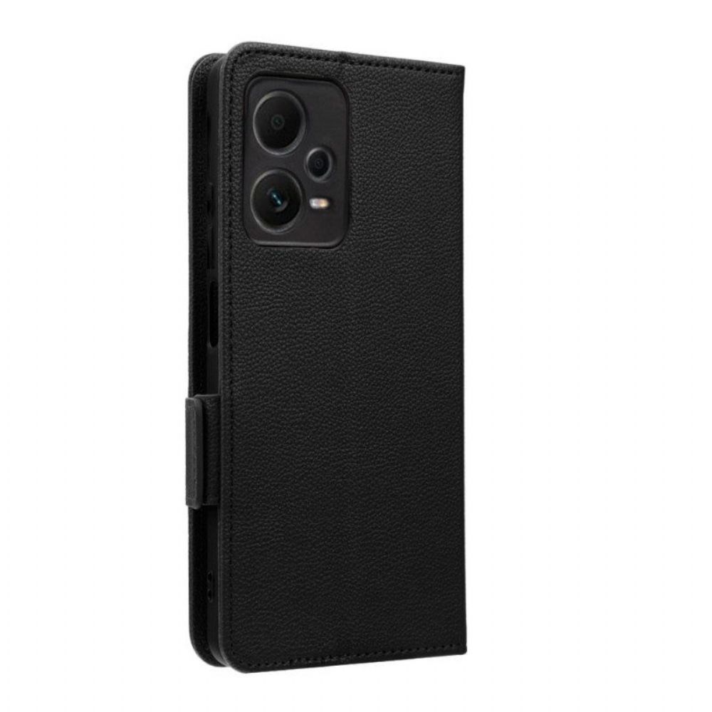Leren Hoesje voor Poco X5 Pro 5G Met Ketting Dunne Bandjes