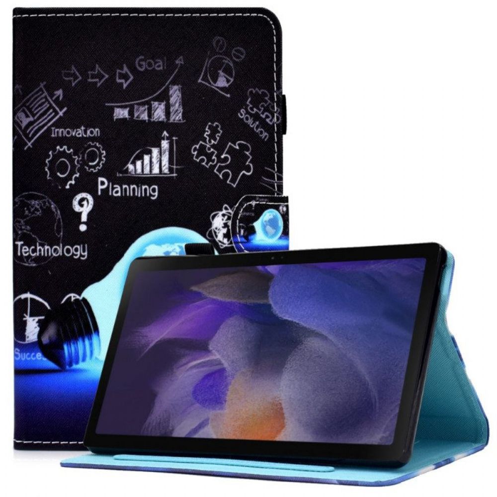 Leren Hoesje voor Samsung Galaxy Tab A8 (2021) Brainstormen