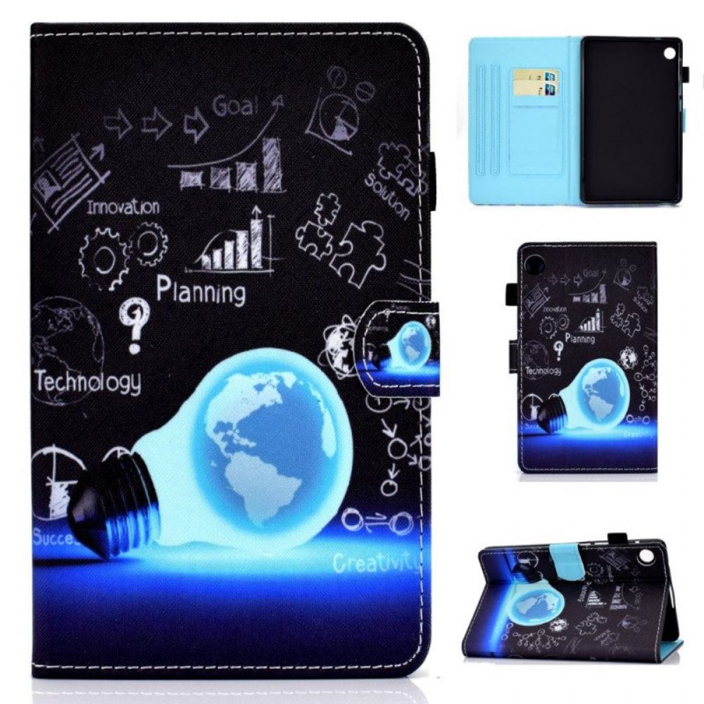Leren Hoesje voor Samsung Galaxy Tab A8 (2021) Brainstormen