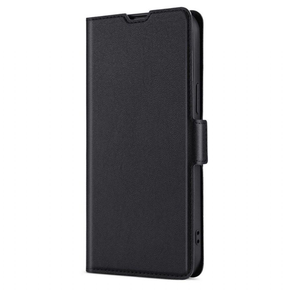 Leren Hoesje voor Xiaomi Redmi A1 Folio-hoesje Flap Dubbel Ontwerp