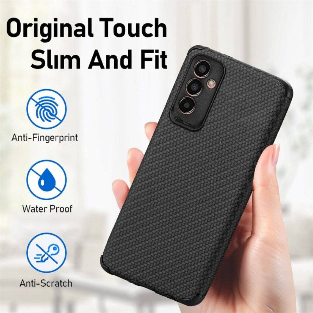 Telefoonhoesje voor Samsung Galaxy M13 Met Koolstofvezel Versterkte Hoeken
