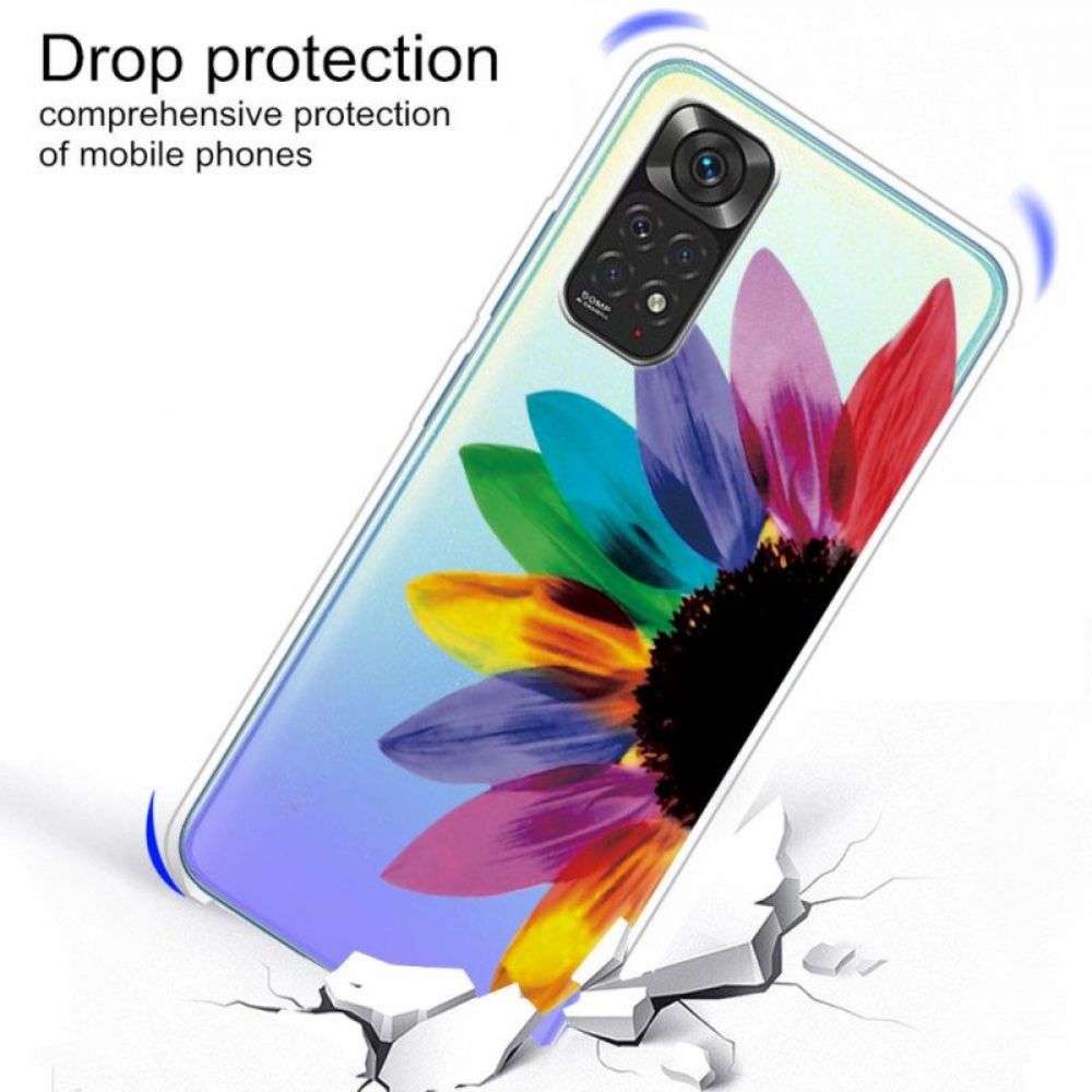 Telefoonhoesje voor Xiaomi Redmi Note 11 Pro / 11 Pro 5G Gekleurde Bloemblaadjes